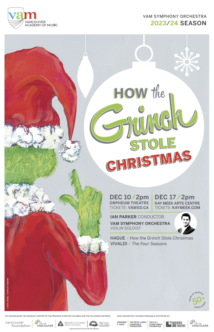 VAM Symphony Orchestra: How the Grinch Stole Christmas - Vancouver Academy  of Music